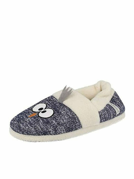 DeFonseca Winter Women's Slippers Animal Slippers Closed AOSTA W41 Women's Slippers Grey-Ecru color