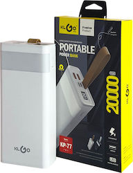KLGO KP-77 20000mAh Λευκό