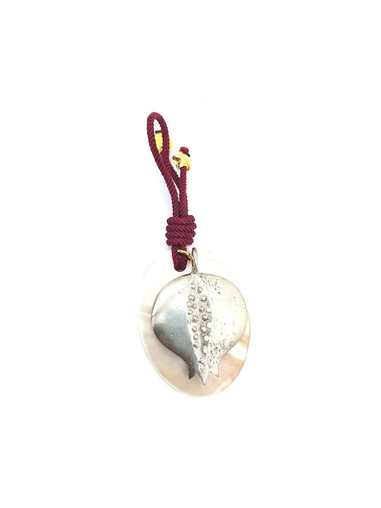 Silver Charm 925° Pomegranate charm with mother of pearl