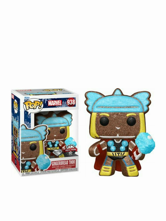 Funko Pop! Marvel: Marvel - Gingerbread Thor (Diamantsammlung) (Diamantkollektion) 938 Wackelkopf Sonderausgabe