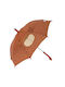 Trixie Kinder Regenschirm Gebogener Handgriff Orange mit Durchmesser 70cm.