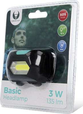 Headlamp LED Waterproof IP64 with Maximum Brightness 135lm