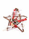 Fylliana Wood Christmas Decorative Desktop Star 30cm Red