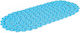 Sidirela Bathtub Mat with Suction Cups Blue 36x70cm