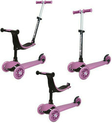 AS Kids Scooter Shoko Prime 3 in 1 3-Wheel with Seat for 12+ Months Pink