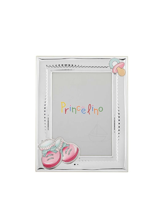 Prince Silvero Kids Shoes Silver Pink Photo Fra...