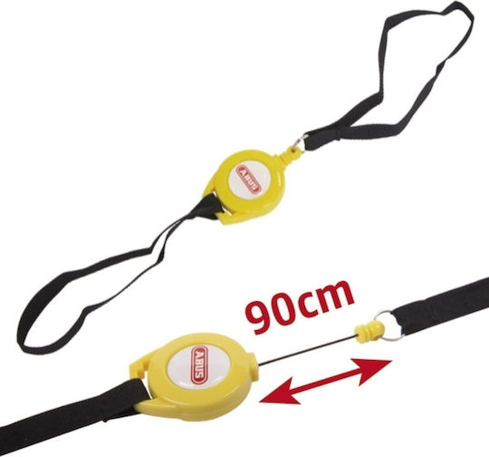 Abus Cablu De Reamintire A Blocării Roll Up Pentru Motociclete Cu Lungimea 90 Cm Negru