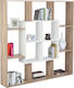 Bookcase White 136x22x136cm