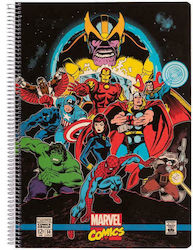 Grupo Erik Avengers Notizbuch Spirale A4 Quadratisch Schwarz