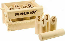 Tactic Game Outdoor Mölkky Game in a Wooden Case