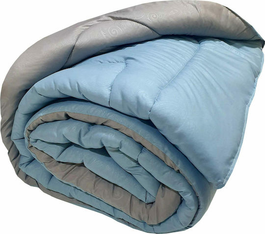 Le Blanc Пухено Единично 160x240бр Embossed Grey / Petrol 350 г/м²Gsm