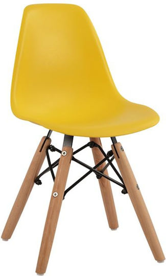 Stuhl Kid Gelb 30.5x33x59cm 1Stück