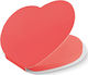 Contax Sticky Heart Post-it Notes Pad Red