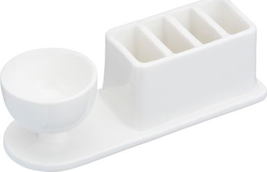 Kitchen Craft Αυγοθήκη από Πορσελάνη Λευκή