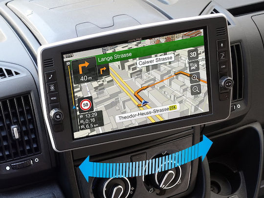 Alpine Sistem Audio Auto pentru Fiat Ducato 2020 (Bluetooth/USB/AUX/WiFi/GPS/Apple-Carplay/Android-Auto) cu Ecran Tactil 9"