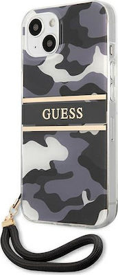 Guess Strap Umschlag Rückseite Kunststoff Black Camo (iPhone 13) GUHCP13MKCABBK