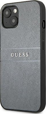 Guess Saffiano Strap Umschlag Rückseite Kunststoff Gray (iPhone 13) GUHCP13MPSASBGR