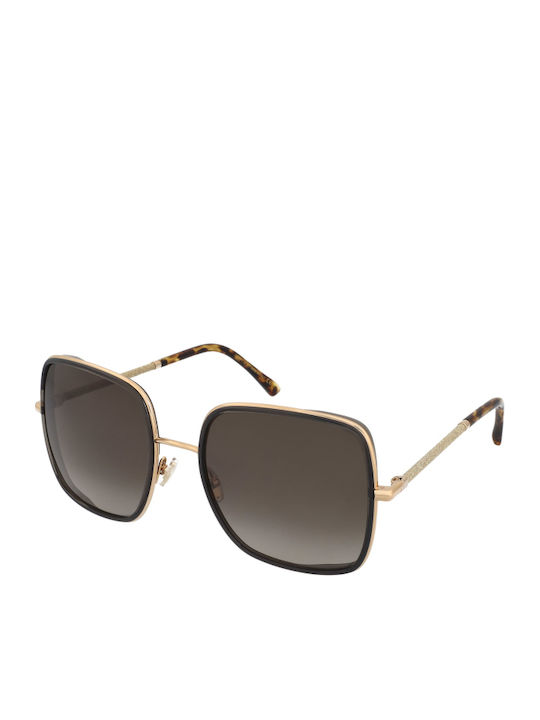 Jimmy Choo Women's Sunglasses with Gold Frame and Gray Gradient Lenses Jayla/S 01Q/HA