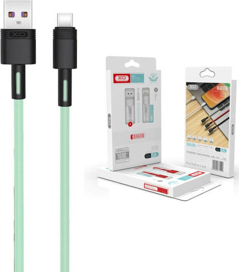 XO Cablu USB 2.0 USB-C Masculin - USB-A Verde 1m 16.005.0100