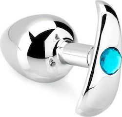Zenn Smooth Metal Πρωκτική Σφήνα Medium Silver 8.3cm