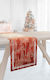 Saint Clair Christmas Tablecloth Runner Plastic Red L160xW40cm.