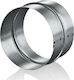 Vents Chimney Duct Connector Galvanized 100mm Silver