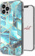 Ghostek Stylish Scarlet Back Cover Σιλικόνης Blue Waves (iPhone 12 / 12 Pro)
