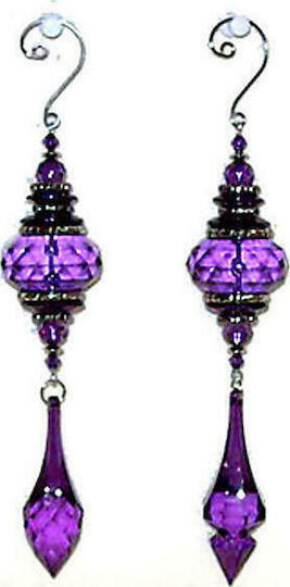 Hanging Ornament Tear Purple