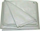 Krausmann Αδιάβροχος Μουσαμάς 180gr/m² 5x8μ. Ελαφρού Τύπου Λευκός