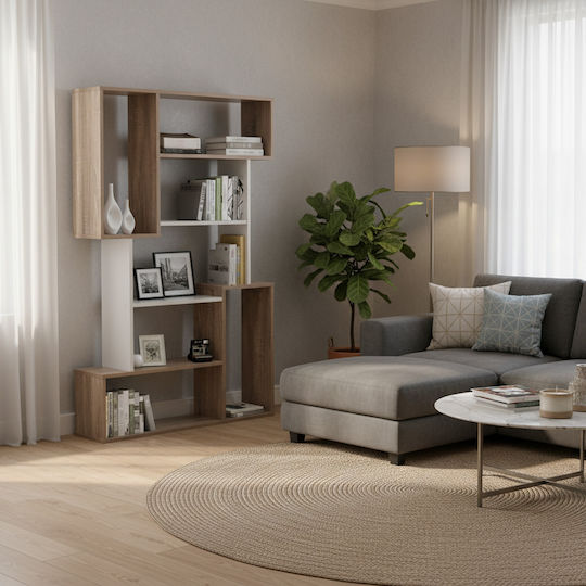Βιβλιοθήκη Shay Λευκό 85x22x140εκ. Βιβλιοθήκη Shay Λευκό 85x22x140εκ.
