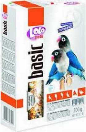 Lolo Pets Basic Τροφή για Παπαγαλάκια Lovebirds 500gr