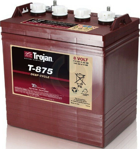 Trojan T-875 Baterie Fotovoltaică Tip deschis Ciclu adânc 8V 170Ah