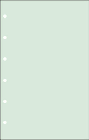 Contax Organizer Pocket 30 Refill Pads A5 Green