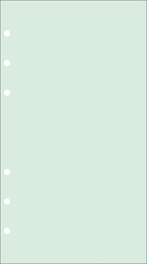 Contax Personal 2406 30 Refill Pads A4 with Blank Pages Green