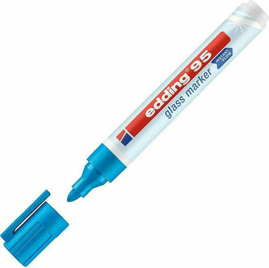 Edding Glass 95 Whiteboard Marker Light Blue