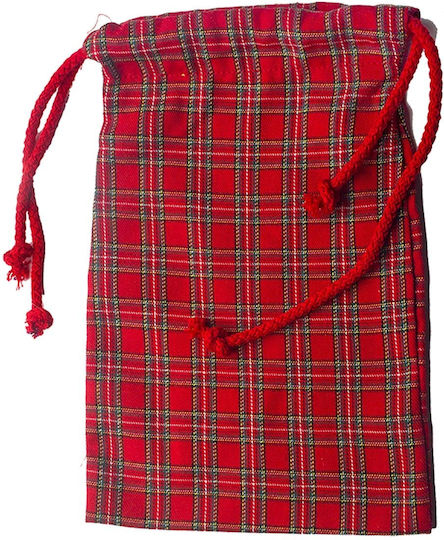JK Home Decoration Controllare Tesatura Săculeț pentru Cadou Roșu 20x30cm.
