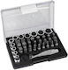 JBM Set de chei tubulare și clichet 1\4" 38buc
