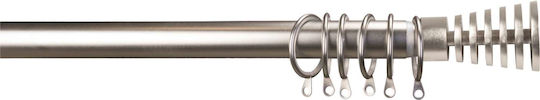 Flamingo Сгъваемо Металик Корниз Slices Φ25мм 120-210cm Satin Nickel