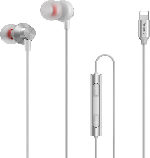 Remax RM-560i In-ear Handsfree με Βύσμα Lightning Λευκό