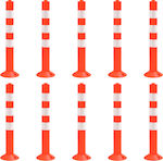 vidaXL Traffic Columns Orange H75cm 10pcs