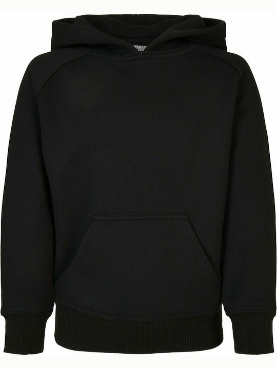 Urban Classics Kids Sweatshirt with Hood and Pocket Black