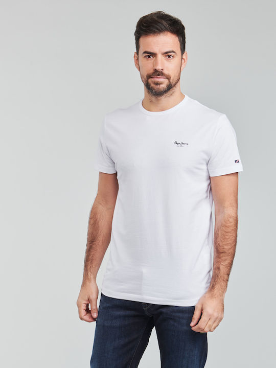 Pepe Jeans Ανδρικό T-shirt Κοντομάνικο Λευκό PM508212-800 | T-Shirts