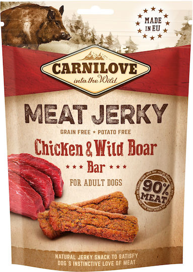 Carnilove Meat Jerky Dog Treat with Chicken and Boar 100gr 020-0961