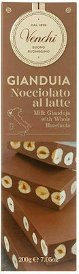 Venchi Gianduja Chocolate Milk Hazelnuts 200gr 1pcs