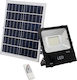 GloboStar Rezistent la apă Solar Proiector LED 100W Alb Rece 6000K IP66