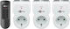 Goobay Single Socket with Remote Control 3 piec...