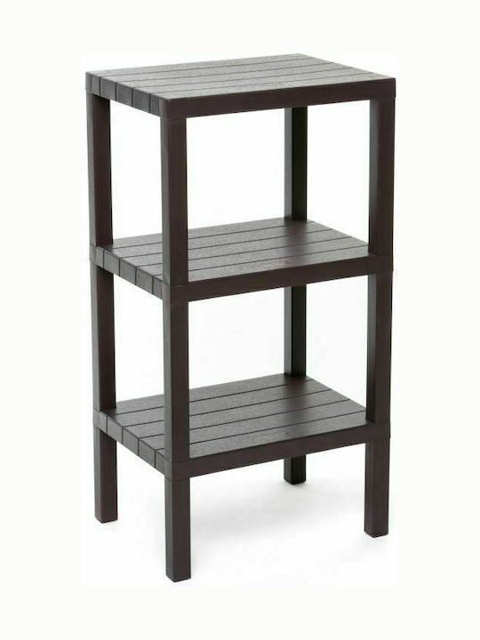 Dimitracas Tatay 06746001 Floor Bathroom Shelf Plastic with 3 Shelves 38x29x73.5cm