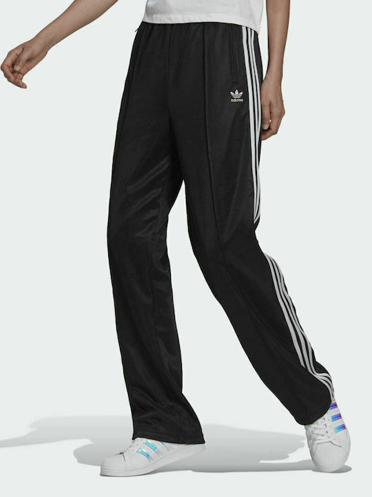 Adidas Adicolor Classics High-Shine Ψηλόμεσο Παντελόνι Γυναικείας Φόρμας Μαύρο