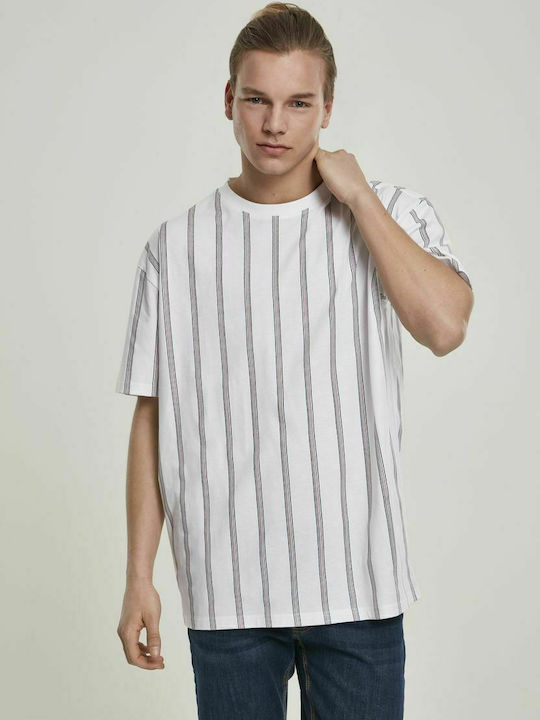 Urban Classics Men's Short Sleeve T-shirt White / Navy