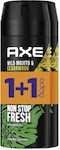 Axe Wild Mojito & Cedarwood Non Stop Fresh Αποσμητικό 48h σε Spray 2x150ml